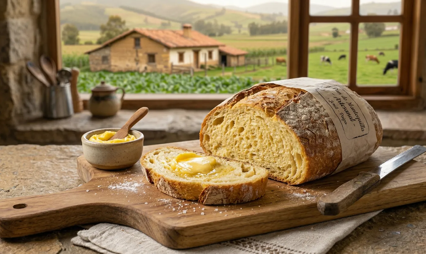 Pan de mantequilla artesanal